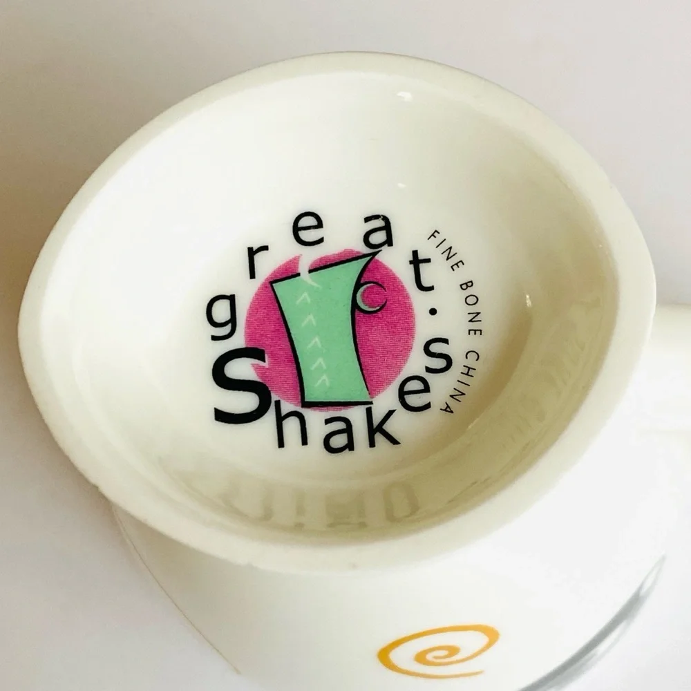 Great Shakes Fine Bone China Cat Mug Whimsical Black Cat Tea Mug Art Deco Style